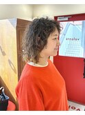 ウェーブ/肩上/朝ラクスタイリング/春パーマ