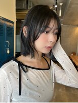 ナループロア ルームー(Nalu pu loa ROOMOO) 切りっぱなしボブはウェーブのスタイリングも可愛い☆KIRA