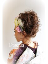 パスクア&nbsp;パスクア振袖ヘアスタイル