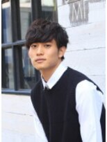 ブークル(boucle)&nbsp;外国人風ツーブロック無造作ショートクラウドマッシュ