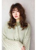 【rococo】小顔に見える前髪、大人可愛いロングヘア