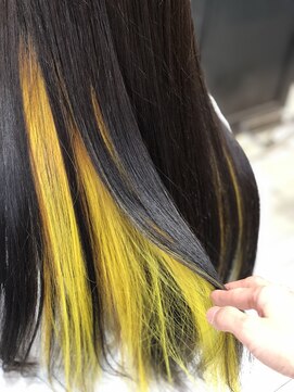ヘアサロン サップ(HAIR SALON SAPE) イエローインナーカラー