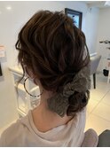 着物ヘア　愛されアップスタイル　お洒落ボブ　大人かわいい