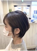 前髪あり大人ショートボブ・30代40代50代・江渡裕司/前髪パーマ