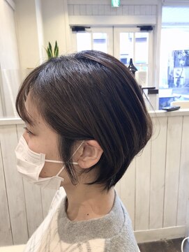 サイン(SIGN) 前髪あり大人ショートボブ・30代40代50代・江渡裕司/前髪パーマ