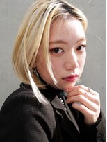 セシルヘアー 梅田店(Cecill hair) ハイトーンビタミンカラー_ブロンドセンターパート