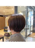 大人かわいい/西宮/小顔/ハンサムショート/きりっぱなしボブ