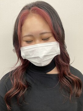 コード 四条河原町駅店(CHORD) 京都　河原町　フェイスフレーミング　インナーピンクカラー