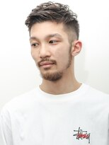 ルックグッドストア(LOOK GOOD STORE)&nbsp;束感ショートマッシュパーマウルフ波巻きハイライト261