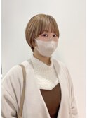 マッシュショートボブ/マニッシュ/ハイトーンベージュ