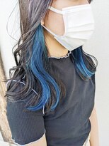 アイム(aim) 【hair design aim】イヤリングカラー×オーシャンブルー