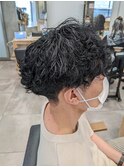 メンズ強めの波巻きパーマ＆スパイラルパーマ☆