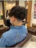 メンズパーマ マッシュ フェードツイスト 波パーマ