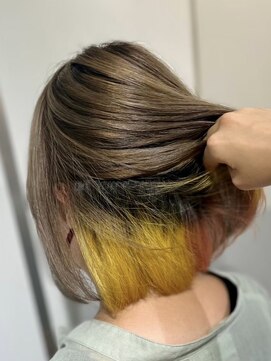 マティーナ ヘアー 池袋(Matina hair) 【オレンジ×イエローインナーカラー】20代30代40代50代