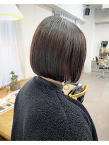 ユノ(juno)&nbsp;【中目黒】大人のナチュラルボブ☆ラベンダーアッシュグレー