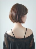 内巻きワンカールナチュラルボブ