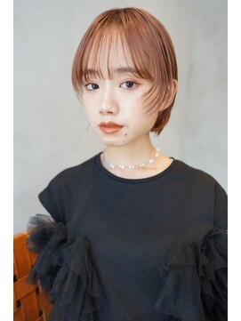 ニコ トウキョウ 渋谷(nico TOKYO) 切りっぱなし/ボブ/ピンクブラウン