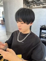 ジエクト カナウ(The Ect canow)&nbsp;黒髪メンズマッシュ韓国マッシュウルフブルーブラック