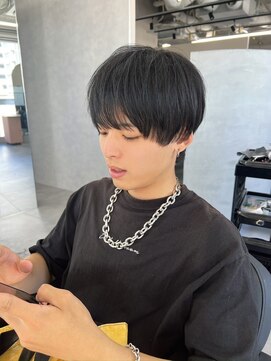 ジエクト カナウ(The Ect canow) 黒髪メンズマッシュ韓国マッシュウルフブルーブラック