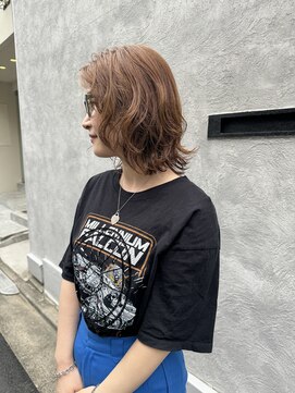 ニア 清澄白河(nir) 【清澄白河 半個室】 ミディアムレイヤー× ニュアンスパーマ