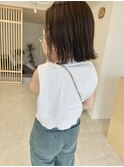 肩上ボブ×ナチュラルカラー