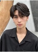 マッシュウルフ ニュアンスパーマ コンマバング