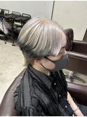 エンドカラー 裾カラー ホワイトカラー メンズブリーチ