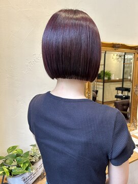 ゴーシェン 津田沼本店(Goshen) ベリーピンク×ミニボブ