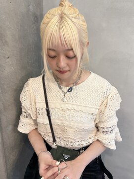 ペレ 梅田(PELE) 前髪/アンブレラカラー/こなれミディ/イメチェン/ウェーブパーマ