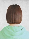 小顔ライン重めボブ肩まで20代30代40代50代大人女子艶髪清潔感