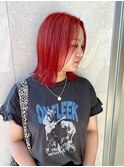 【ハイトーン】レッドカラー×ミディアム