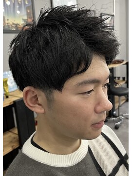 ウェイビー 桜木町店(WAVY) 【WAVY】メンズアップバングショート