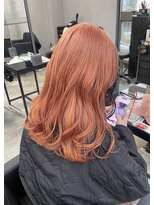 シエンゴールド(CIEN gold)&nbsp;オレンジピンク/暖色カラー/ブリーチ#浜松駅#カラー#ブリーチ