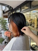 ［風花］インナーブリーチでできるオレンジカラー