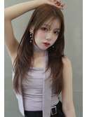 韓国ヘア×レイヤーカット×前髪×ロングヘア【川又】