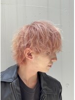 スティミュラス(Stimulus)&nbsp;ホワイトピンクマッシュウルフメンズカラー滝沢大貴