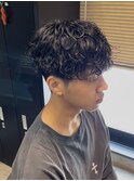 STYLE藤沢メンズカット黒髪40%シャドウパーマ