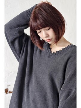 グランアージュ 池袋東口店(grandage) 20代30代40代/大人可愛い/ミニボブ/ワインレッドボブ池袋