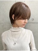 【GEEKS渋谷】ショートレイヤー/冬ヘア/ナチュラルブラウン/小顔