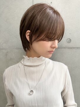ギークス(GEEKS) 【GEEKS渋谷】ショートレイヤー/冬ヘア/ナチュラルブラウン/小顔