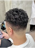 MEN’S HAIR/ブルーブラック/フェザーパーマ/稲毛駅