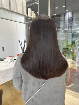 ロンドルピナス 小倉(Lond Lupinus) 黒髪カタログ/オリーブグレー/ココアベージュ/小顔に見せるヘア