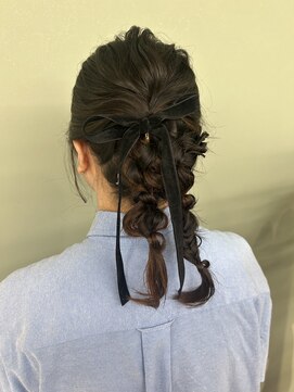 編みおろしアレンジ