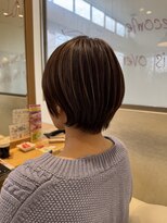 サラ ビューティ サイト 春日(SARA Beauty sight) 【30.40代人気】白髪ぼかしハイライト×タイトショート