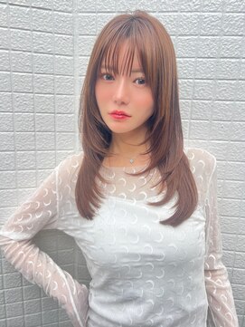 リベルテ(LIBERTE) Liberte 銀座 ミディアムレイヤー×透明感チョコレートブラウン