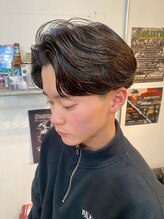 ライズ ヘア ブランド スウェル(RISE HAIR BRAND SWELL)&nbsp;メンズカットセンターパートニュアンスパーママッシュ