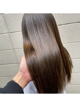 ジェコ ヴェール 祐天寺(gecko.vert) 髪質改善/ストレートロング/地毛風グレージュ