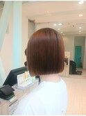 春切りっぱなしボブ髪質改善縮毛矯正髪質改善ストレート＊