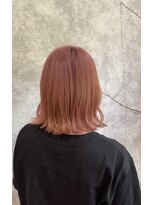 ジュラク(JURAKU)&nbsp;切りっぱなしボブ×フラミンゴピンクカラー