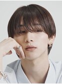 原宿メンズカット長めシースルーマッシュウルフスタイル
